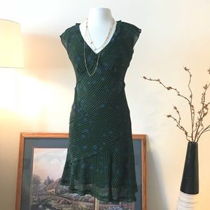 Max Studio Ruffled Chiffon Dress